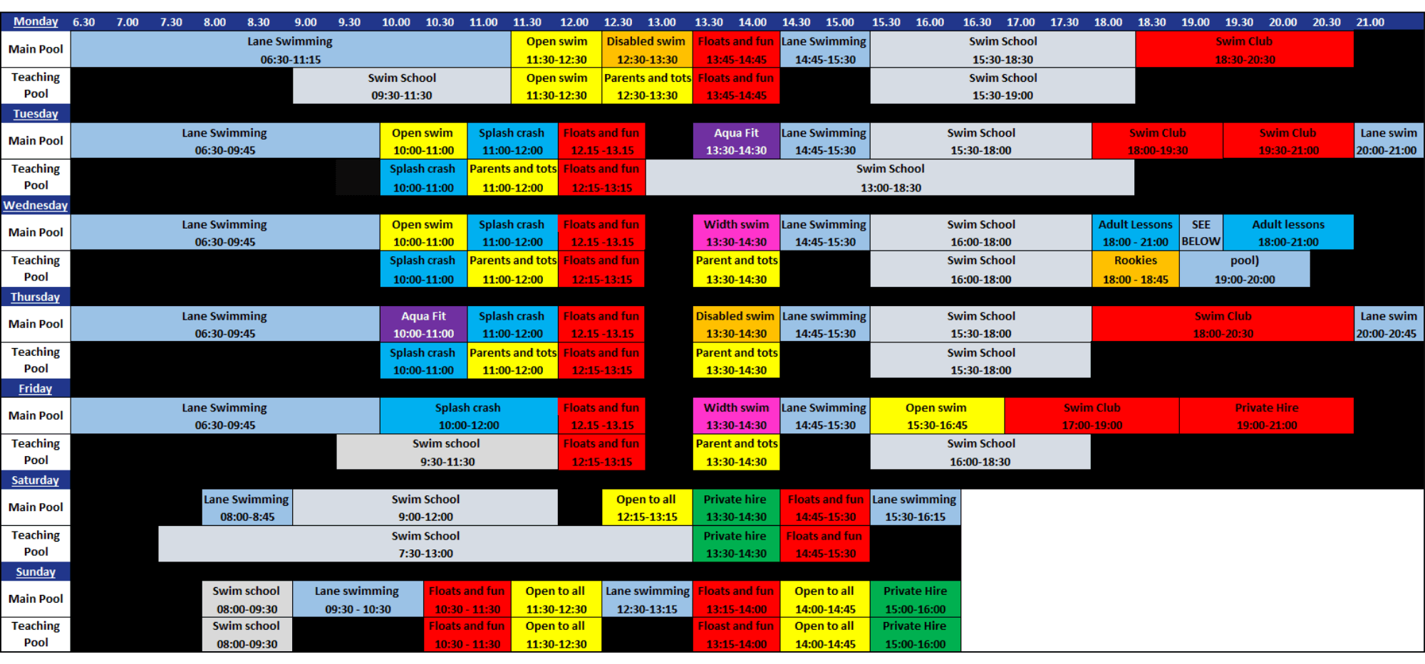 February Half Term Activities at Manor Leisure Centre Freedom Leisure